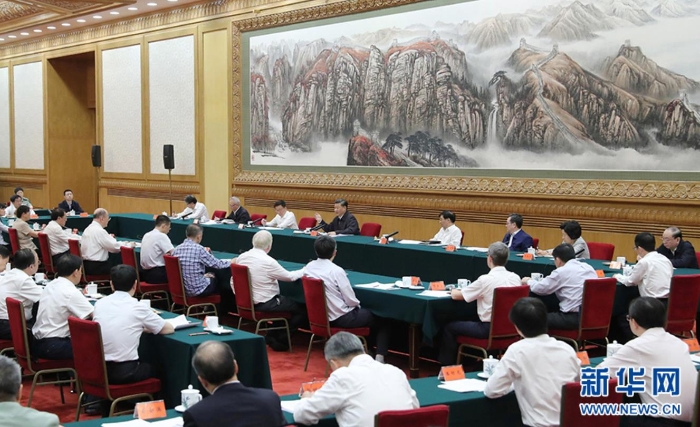 9月11日，中共中央總書記、國(guó)家主席、中央軍委主席習(xí)近平在京主持召開科學(xué)家座談會(huì)并發(fā)表重要講話。 新華社記者姚大偉 攝
