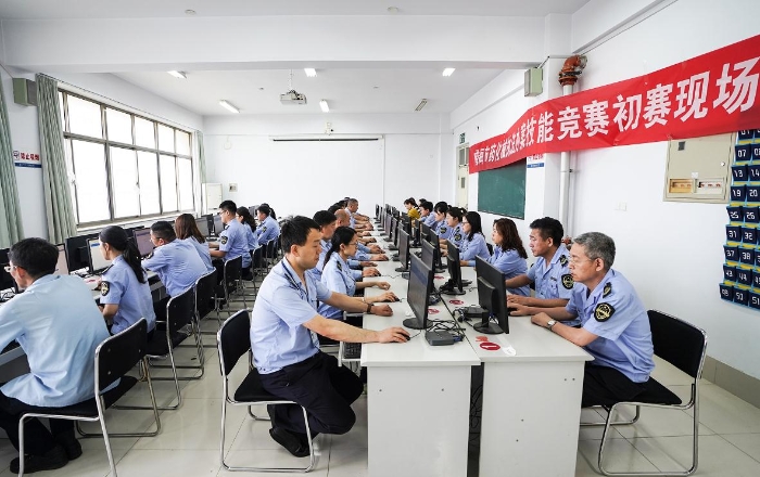 圖為初賽現(xiàn)場。