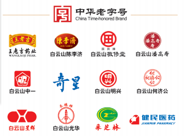 圖為廣藥集團(tuán)旗下12家中華老字號(hào)LOGO。