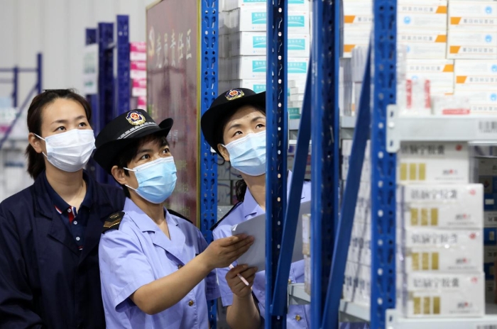 圖為檢查現場。
