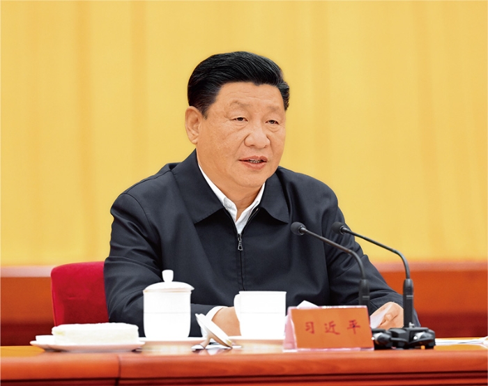 2021年10月13日至14日，中央人大工作會(huì)議在北京召開。中共中央總書記、國(guó)家主席、中央軍委主席習(xí)近平出席會(huì)議并發(fā)表重要講話。 新華社記者 李學(xué)仁/攝