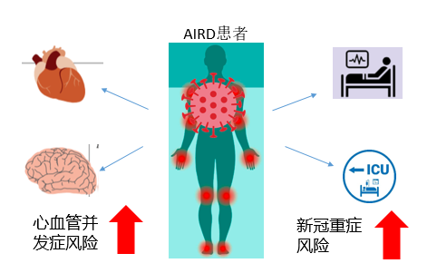 圖1：自身免疫性風(fēng)濕病患者面對新冠重癥和心血管并發(fā)癥